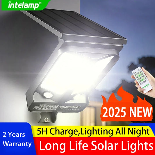 2025 Powerful Solar Lights Outdoor Motion Sensor Super Bright Wall Lamp IP65 Waterproof Street Light for Garden Yard Path Garage